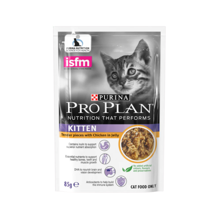 Purina Pro Plan Tender Pieces Chicken in Jelly for Kittens 85g