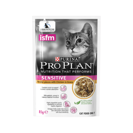 Purina Pro Plan Sensitive Tender Pieces Chicken in Jelly for Sensitive Cats 85g